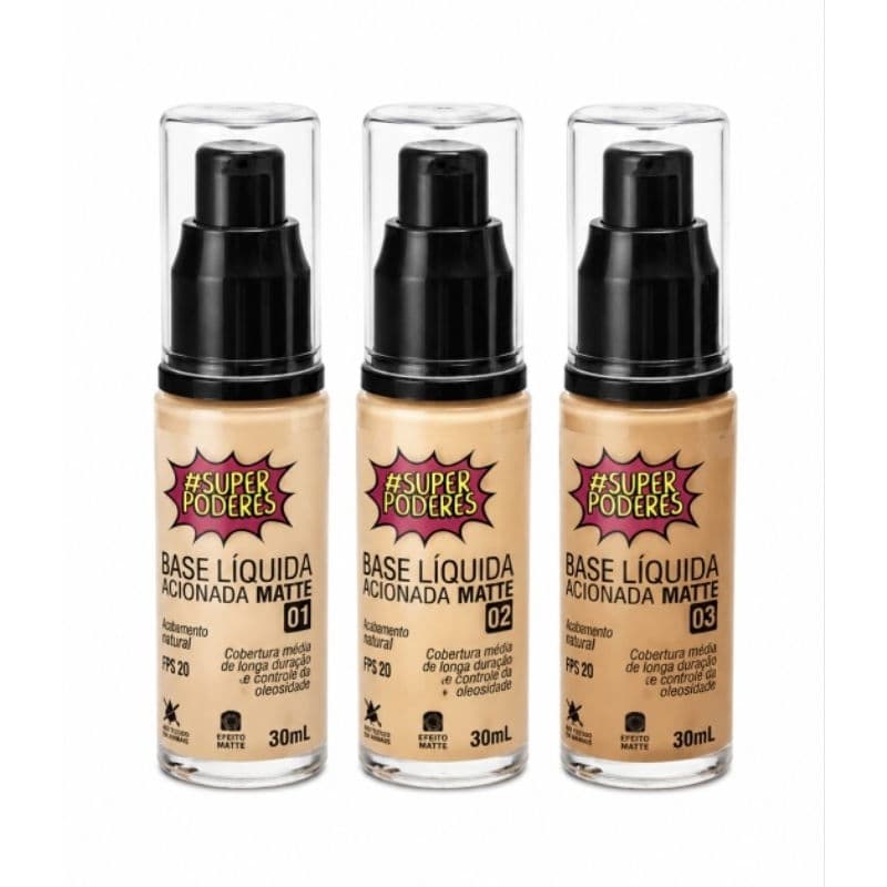 Base Líquida Matte #SuperPoderes – 30ml