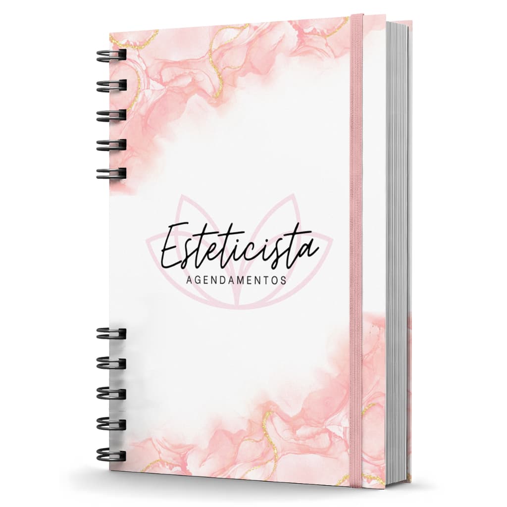 Agenda Agendamentos P/ Clientes Não Datada Capa Dura Estética