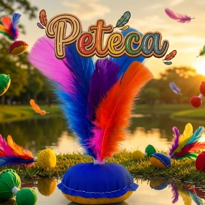 Kit 5 10 15 20 Peteca De Pena Colorida Brinquedo Tradicional Infantil Atacado Jogo Lazer Praia Parque Prendas