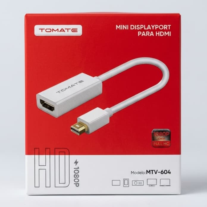 Cabo Adaptador Conversor Mini DisplayPort Para HDMI