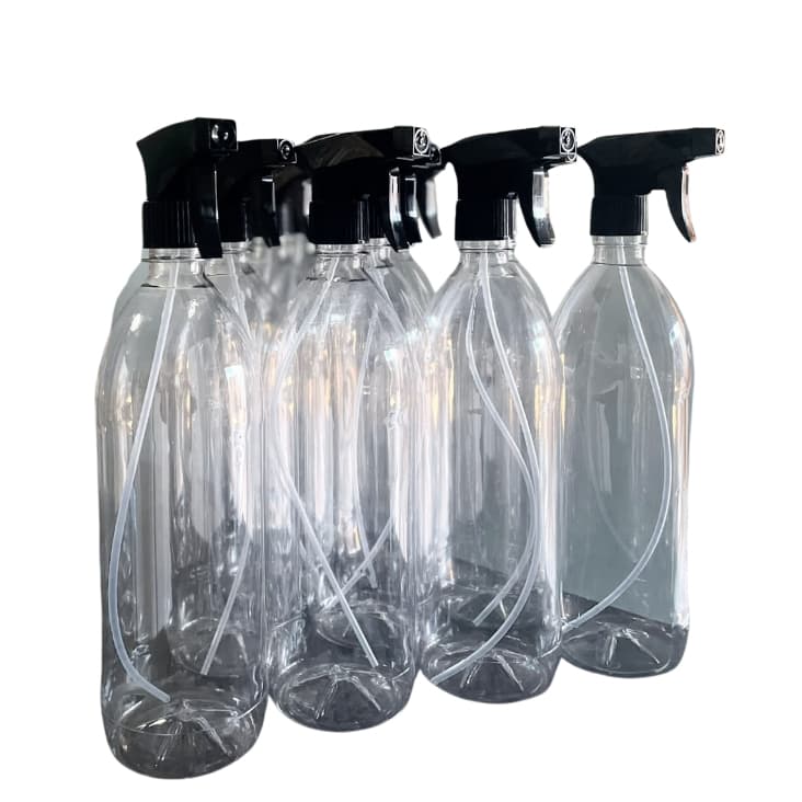 10 Garrafas PET 1L com Pulverizador Spray Borrifador Multiuso Transparente para Limpeza, Jardim, Plantas, Água