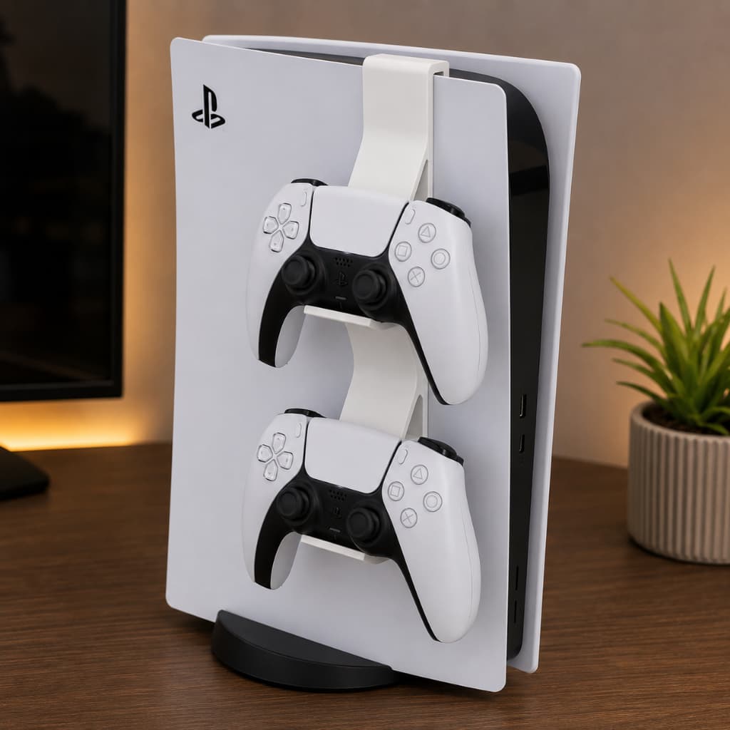 Suporte Para Controle PS5 Organizador DualSense Encaixe Lateral Console Playstation 5