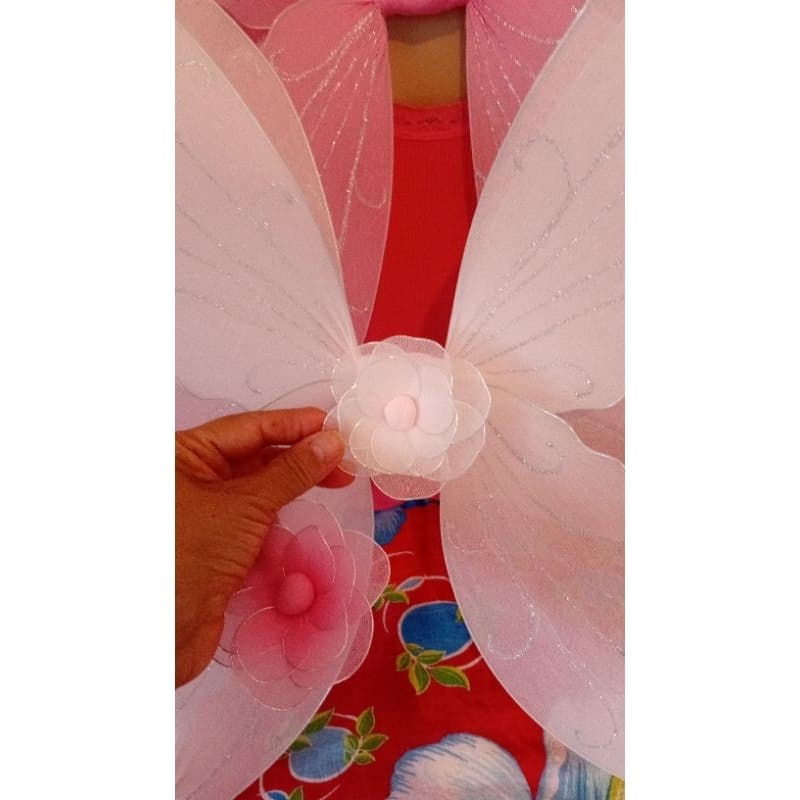 Kit asa de fada para crianças, fantasia infantil