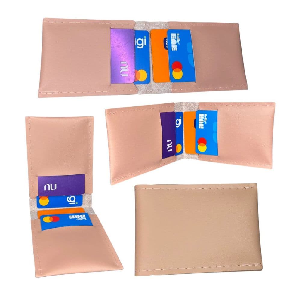 Super kit 50 Porta Cartão Carteira Slim Masculino Feminino CNH Cartões Documento Compacto Prático Elegante Minimalista