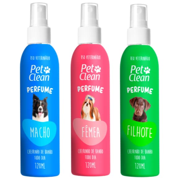 Perfume para Cães e Gatos Pet Clean 120ml — Cheirinho de Banho Todo Dia