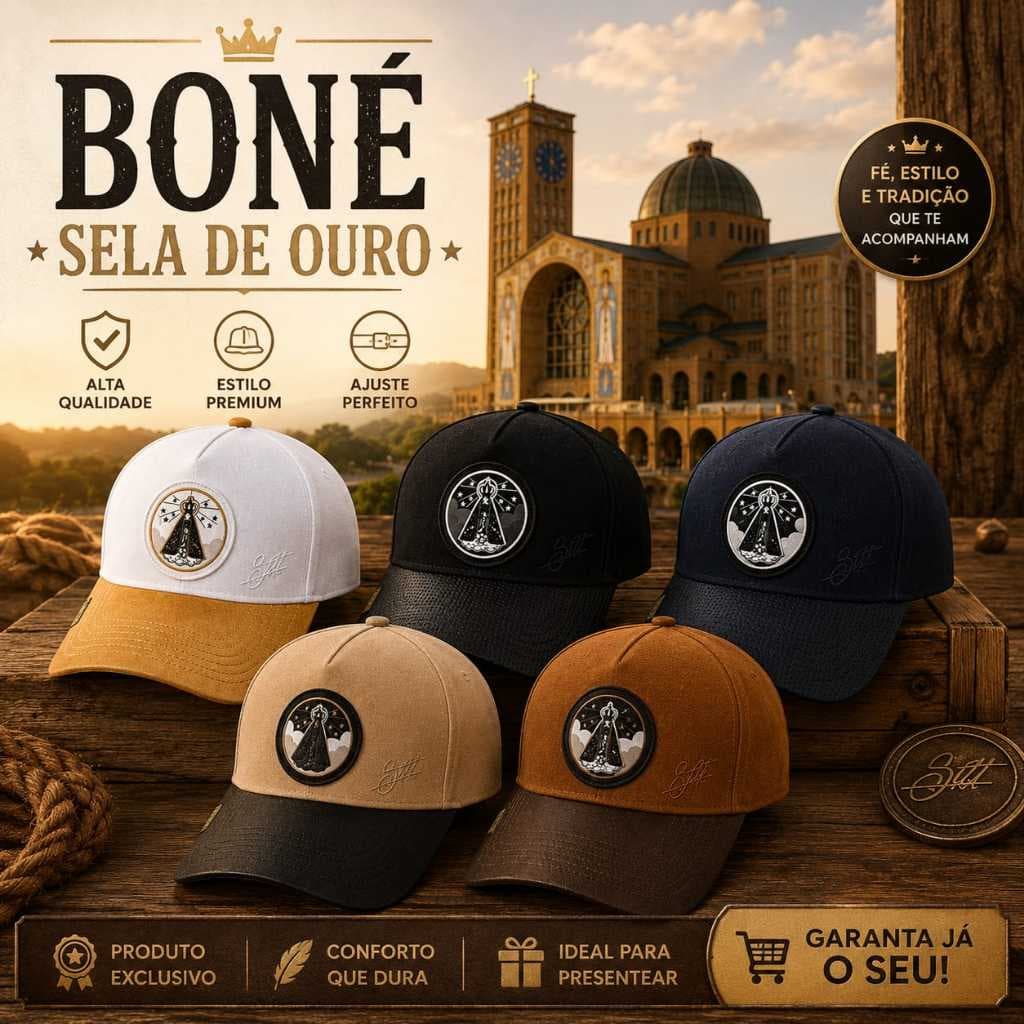 Boné Sela de Ouro Original Couro Camurça Aba Curva Estilo Country Premium