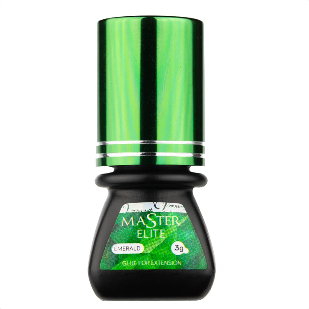 Cola para Extensão de Cílios Master Emerald 3ml Preta Secagem Ultrarrápida Uso Profissional
