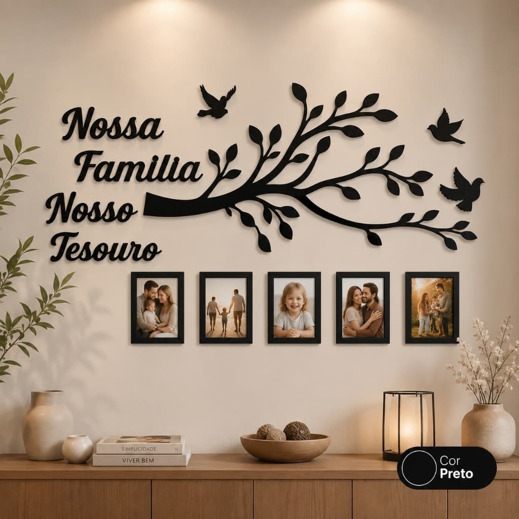 Porta Retrato Árvore Genealógica: Decoração de Parede para Eternizar Suas Melhores Memórias em Família.