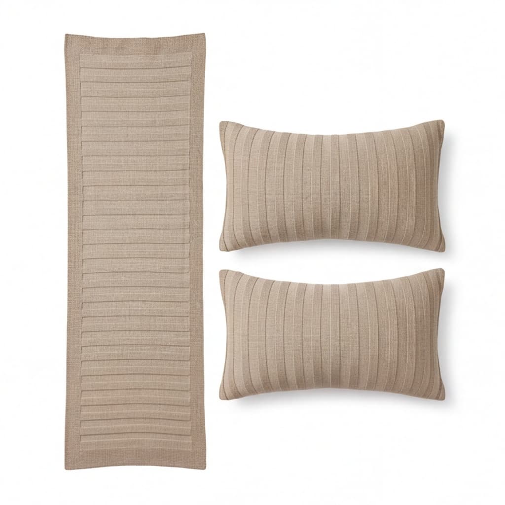 Kit 2 Almofada e 1 Pesseira - Elegante e Conforto Para do seu Lar Diversas Cores - Bela Lã Tricot