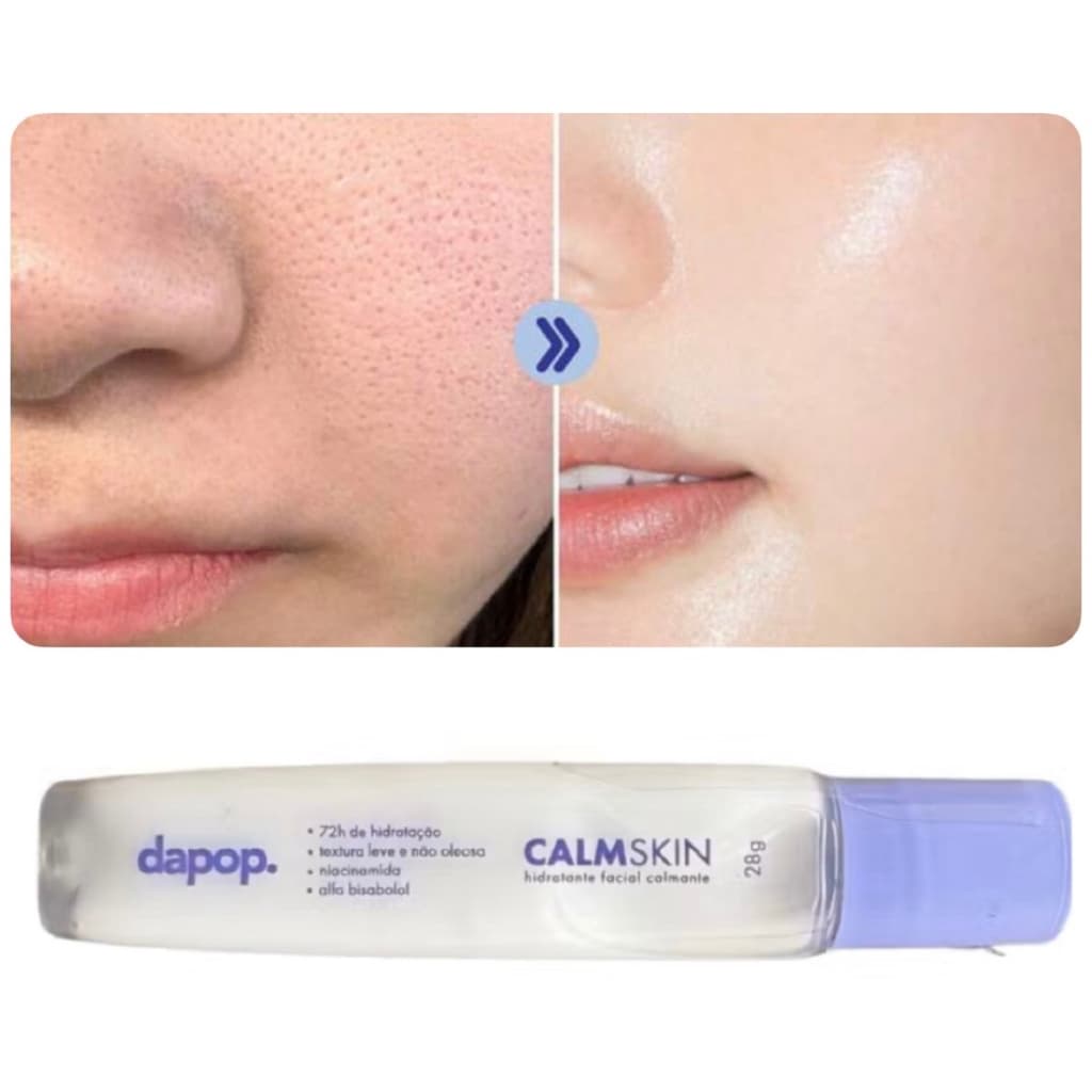 Creme para Preparação de pele | CalmSkin | Hidratante Facial DAPOP