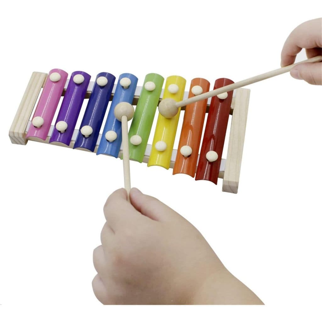 Xilofone Infantil Madeira Pronta Cor Colorido