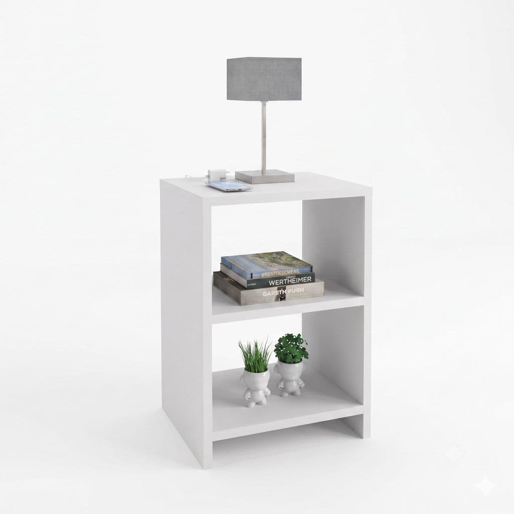 Mesa De Cabeceira Minimalista Em Mdf 15mm