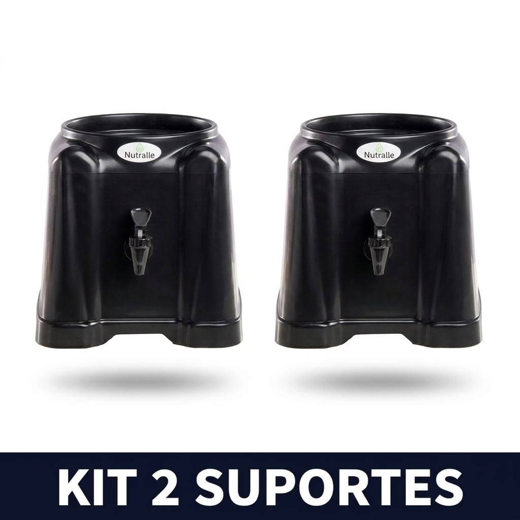 Kit 2 Suportes Galão de Água 10 e 20 Litros com Torneira Compacto Tropical