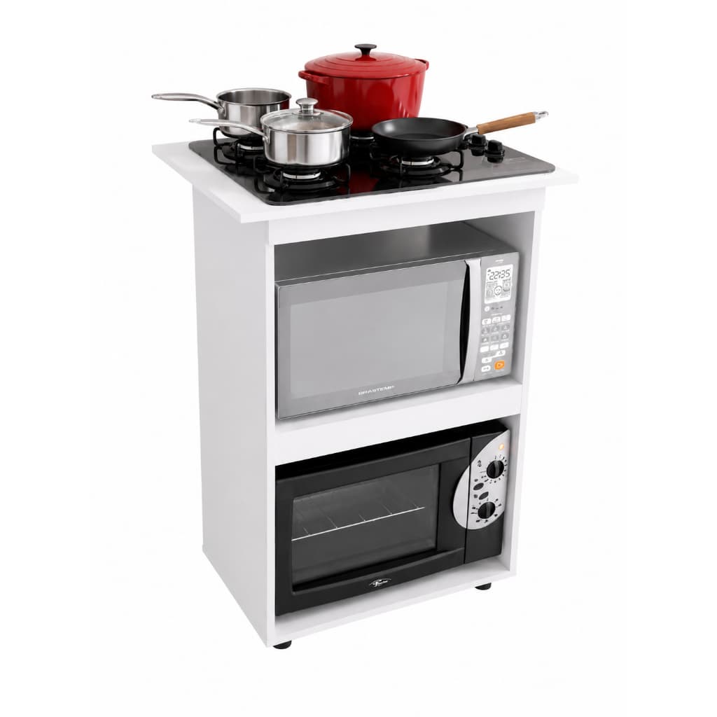 Balcão para Fogão Cooktop 4 Bocas Aline Desing Moderno e Compacto