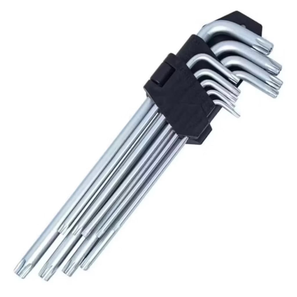 Jogo de Chave Torx Extra Longa - Resistência e Precisão em Aço Cromo Vanádio