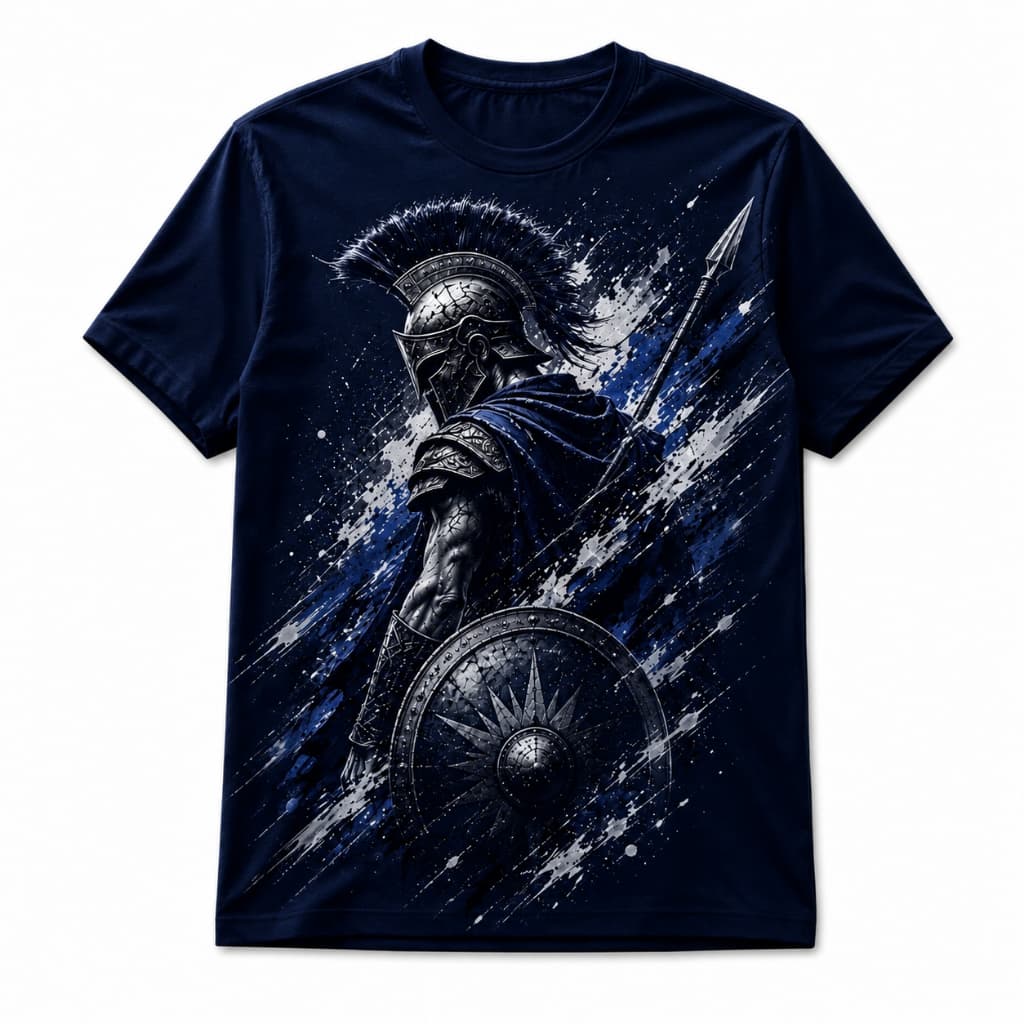 Camiseta Masculina Espartano Armadura Grega Casual Premium