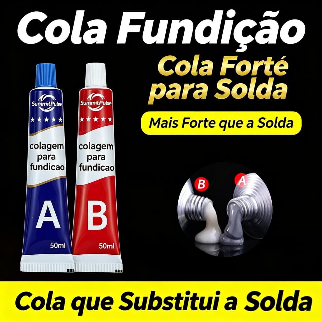 100g Cola De Fundição AB Cola de Reparo Rápido para Metal e Plástico - Adesivo AB para Soldagem a Frio
