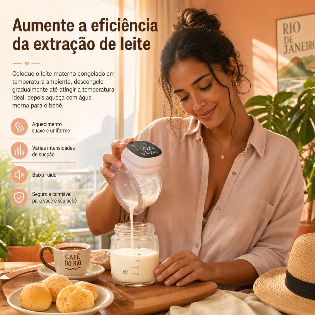 Extrator de leite integrado portátil