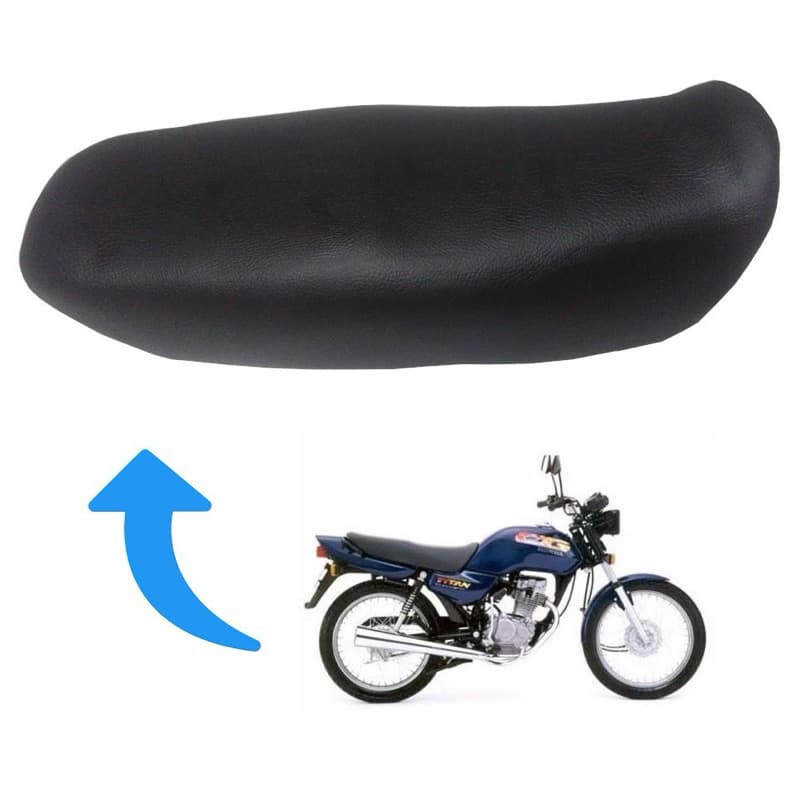 Capa de Banco Honda CG Titan 125 1995 1996 1997 1998 1999 – Modelo Original | Cor Preto.