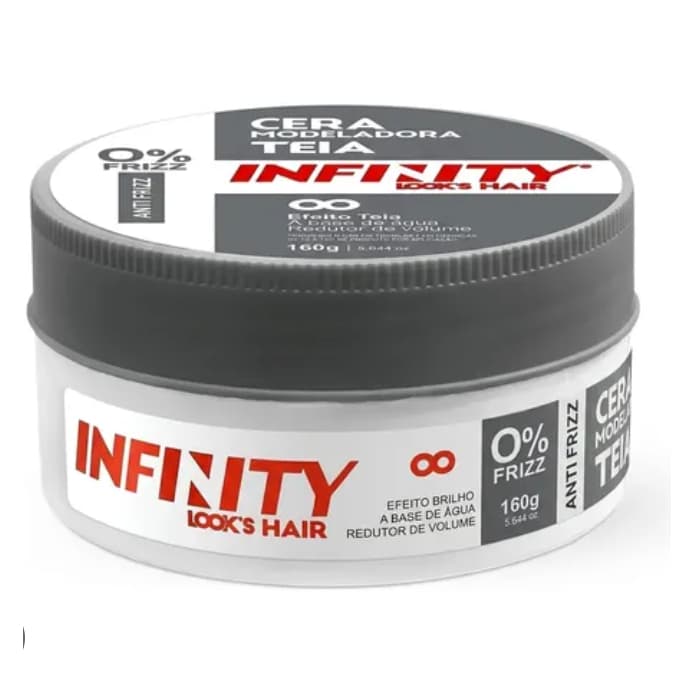 Kit 6 Ceras Modeladoras Infinity 80g Escolha a Fragância Profissional para Cabelo Fixação e Brilho