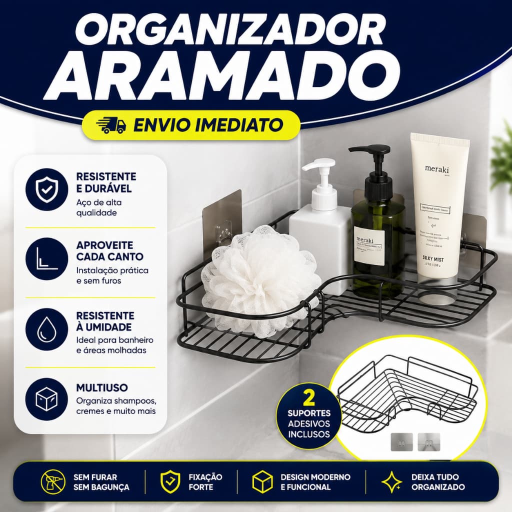 1/2/3/4 Suporte Organizador De Metal Rack De Parede Banheiro Cozinha Prateleiras Porta Shampoo