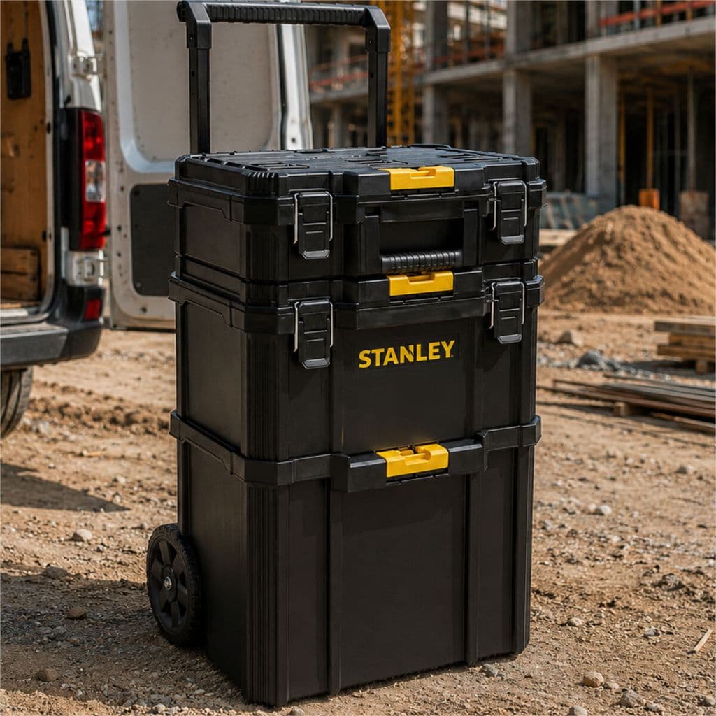 Caixa de Ferramentas Dewalt Caixa de Ferramentas Móvel Modular Torre 3 em 1 Quink-Link Sts83319-1