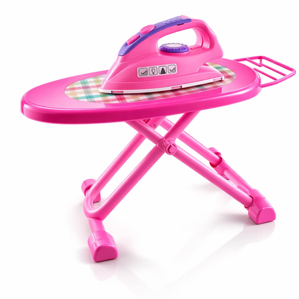 Kit Com 1 Ferro De Passar E 1 Tábua De Passar - Brinquedo Faz De Conta Da Bs Toys