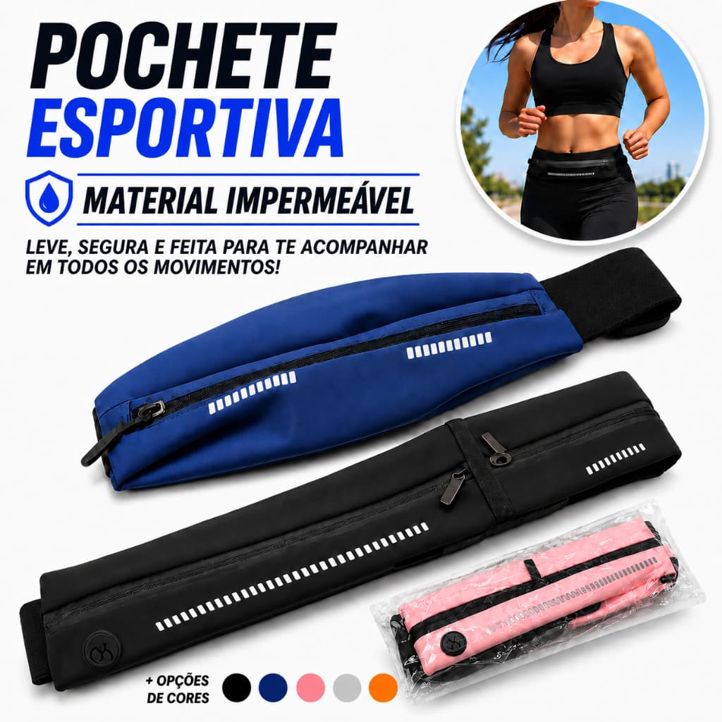 Pochete Impermeável Slim Celular Esportiva Corrida Fitness