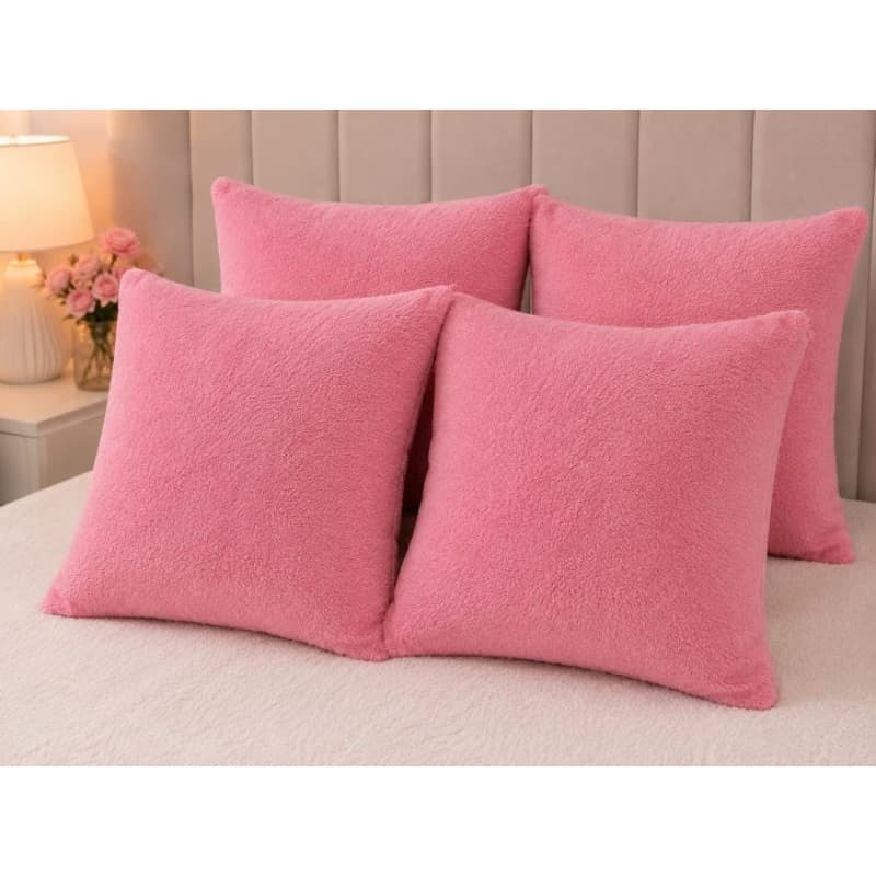 Capa de Almofada  1 SOFT 45x45 Pelúcia Macia com Zíper Decorativa Luxo