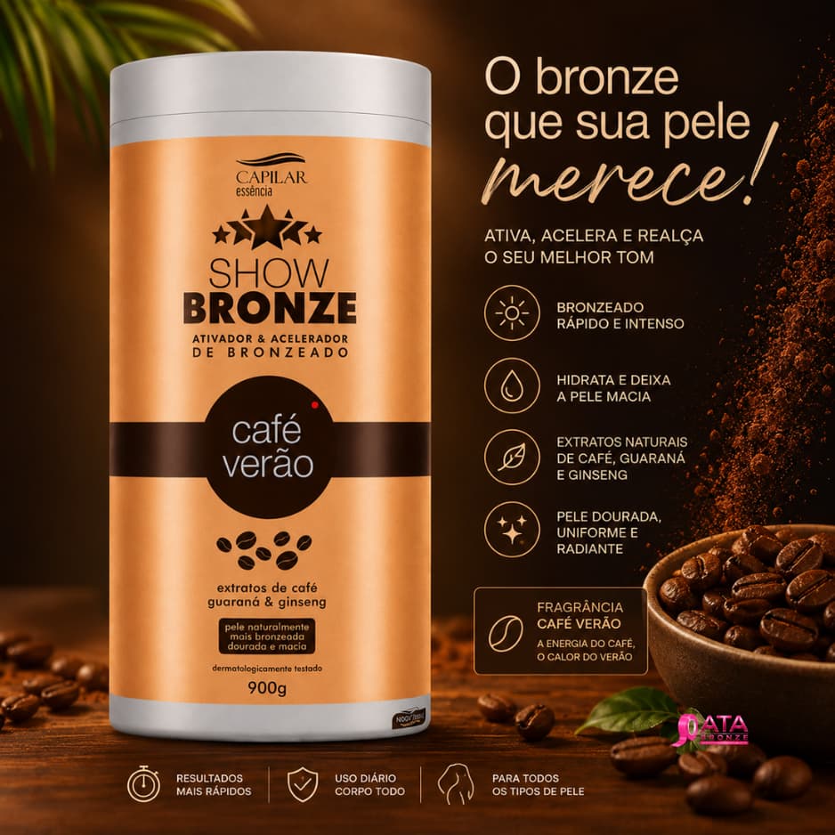 CAFÉ VERÃO ATIVADOR E ACELERADOR 900g - CAPILAR ESSSÊNCIA