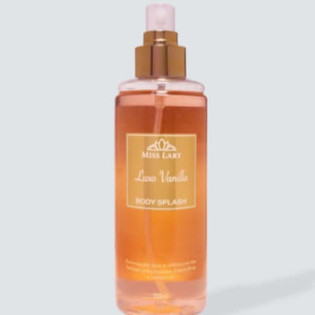 Miss Lary - Body Splash Luxo Vanilla - Notas adocicadas e florais, toque de baunilha e caramelo