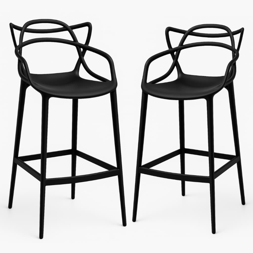 Kit 2 Banquetas Allegra Alta Balcão Varanda Bistro Area Gourmet Top 77cm varias cores