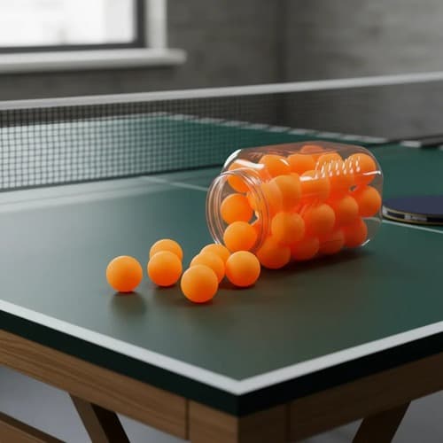 Kit De Bolinha Starflex Ping Pong Com 6 Bolas Tênis De Mesa Jogos