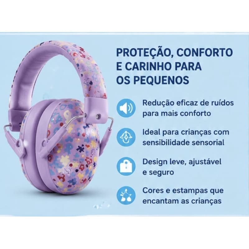 Abafador de ruído infantil flexgold kids.