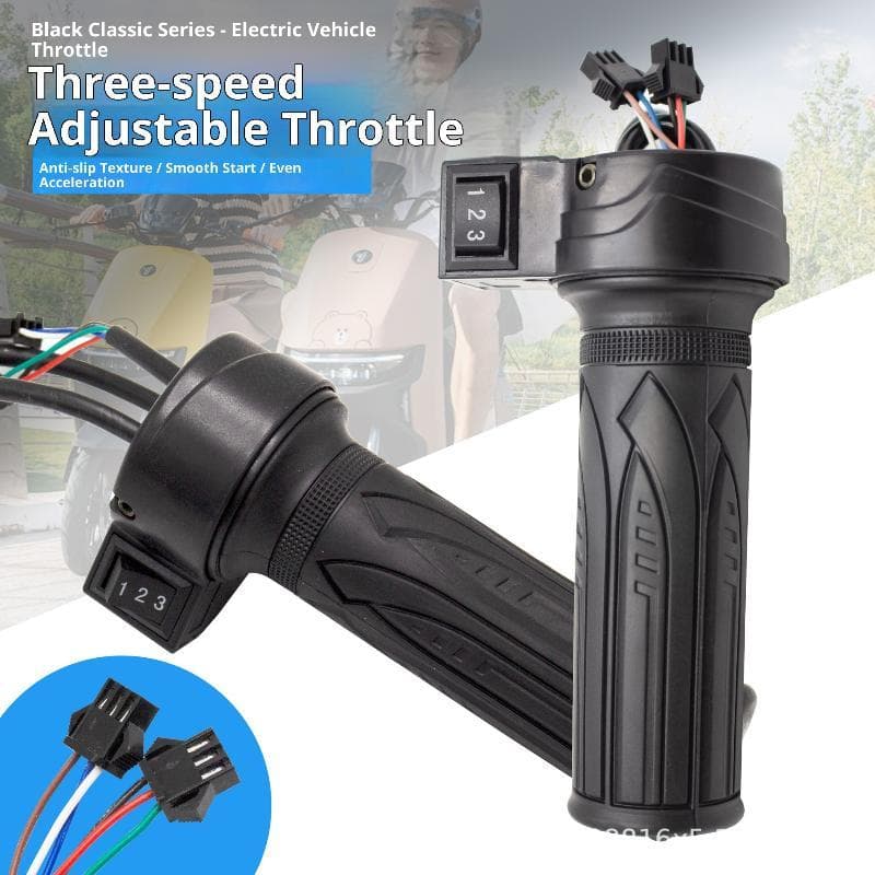 Acelerador de Punho  3 Velocidades para Bicicletas, Scooters, Patinetes Elétricas