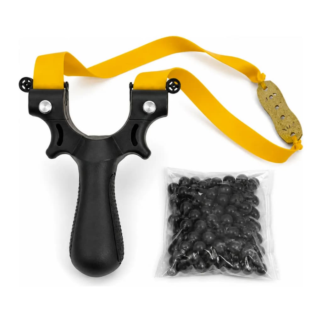 Kit Estilingue Ergonômico com Elástico Reforçado e Esferas Inclusas