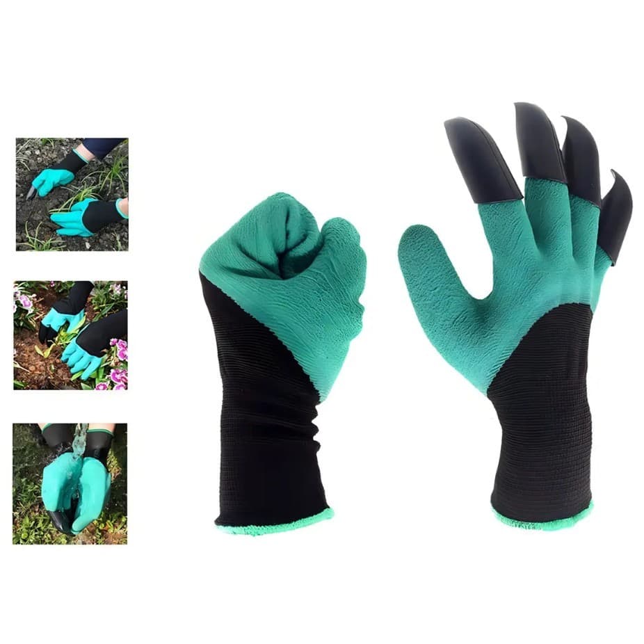 Luva de Segurança Ferramenta para Jardinagem com Garras para Plantio e Escavação - Terra, Vasos e Canteiros