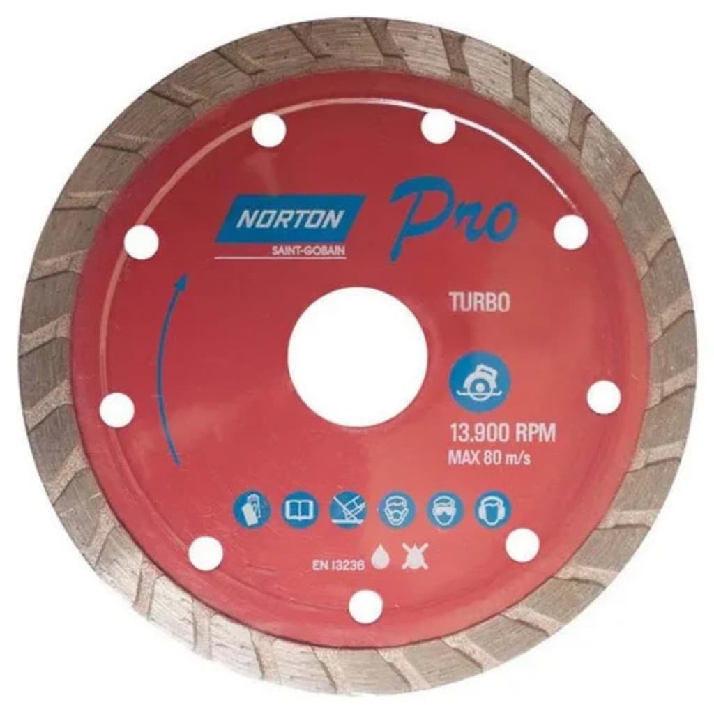 Disco De Corte Diamantado Pro Turbo 110x20 Norton