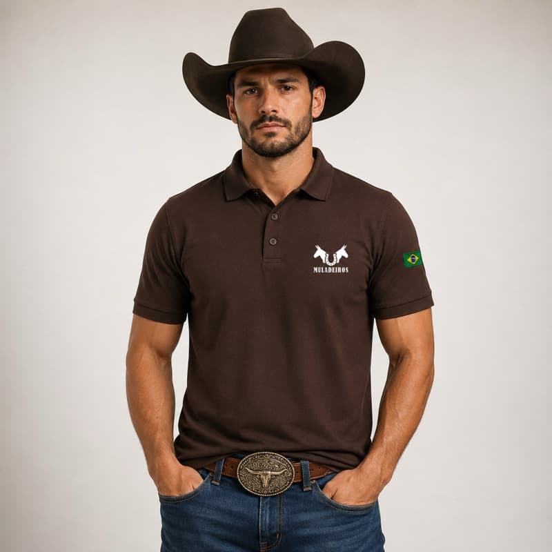 Camiseta Country Camiseta Polo Muladeiros Masculina Camiseta Camisa Trabalho blusas Masculinas