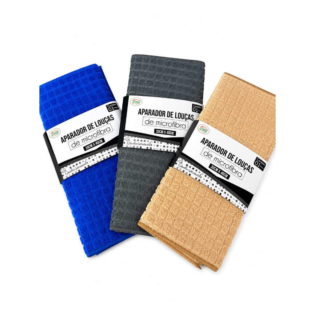 Tapete Aparador Escorredor de Louça Absorvente Microfibra 40x30 cm - Para Bancada e Pia Dupla Face