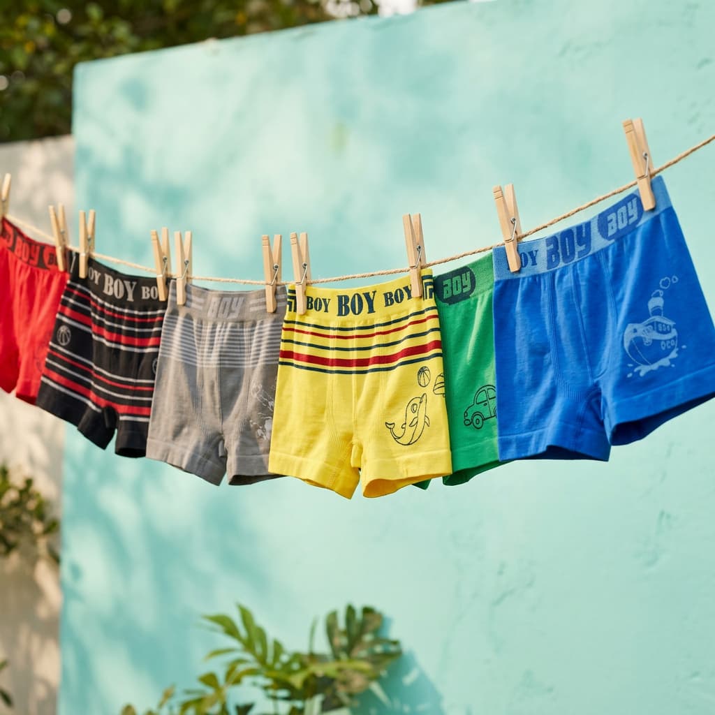 Kit com 10 Cuecas Boxer para Meninos – Conforto, Praticidade e Durabilidade
