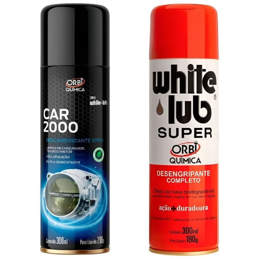 Kit Descarbonizante Limpa Bico TBI Carburador + Desengripante Orbi Original