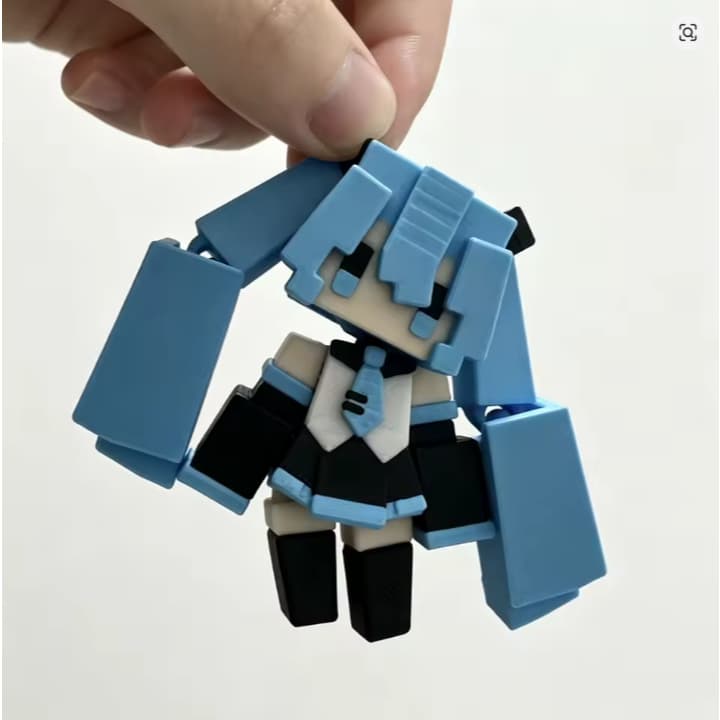 Hatsune Miku Boneca de Pixel Articulada Presente Vocaloid Decorativo Nerd