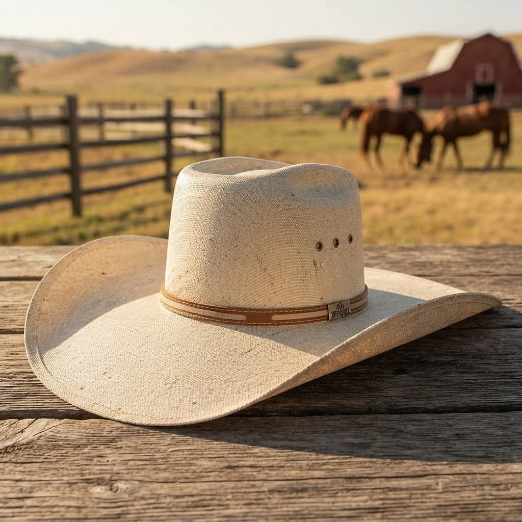 Chapéu Country Aba Larga Soberano Copa Alta Cowboy Cowgirl Feminino Masculino Peão Rodeio Rodeo