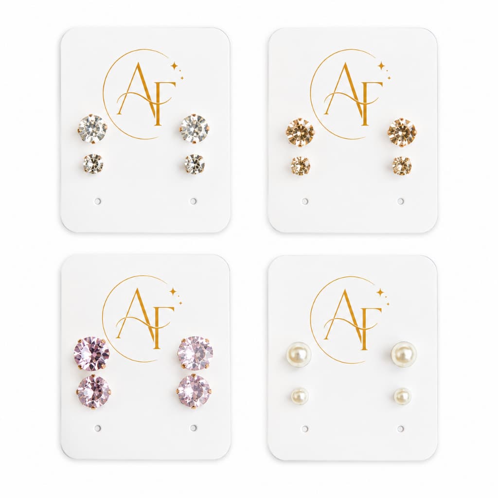 Kit 2 Pares de Brincos Femininos Zircônia e Pérola Delicados | Elegantes para o Dia a Dia