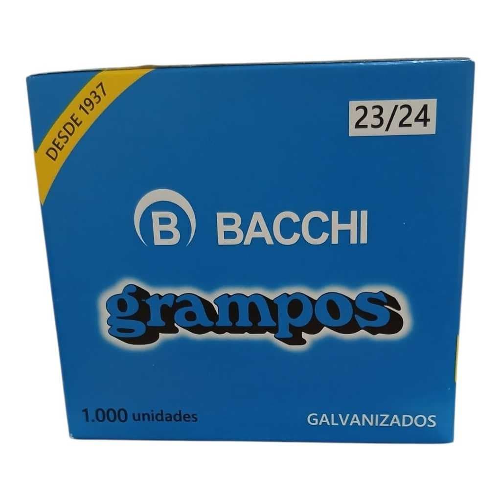 Grampos Bacchi - 23/24 - Galvanizados para grampeador manual com 1000 grampos.