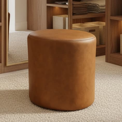 Puff Decorativo para sala, apoio para os pés ou assento extra.