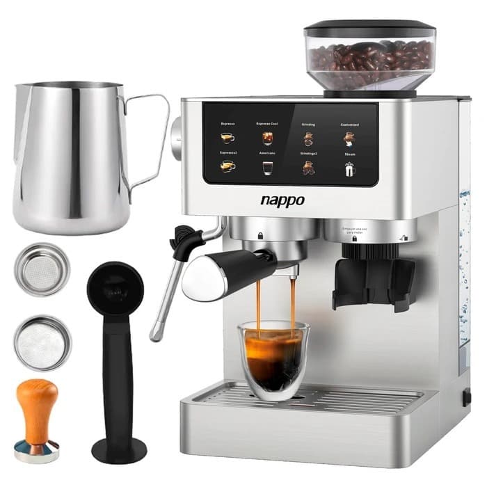 Cafeteira Nappo Expresso DELUXE NEC-339 6 em 1 Moedor 1350W