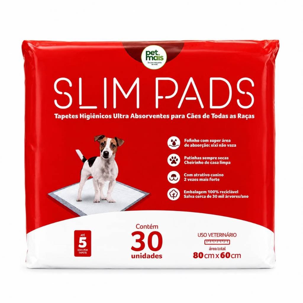 Tapete Higiênico Slim Pads Até 5 Xixis Por Tapete Premium