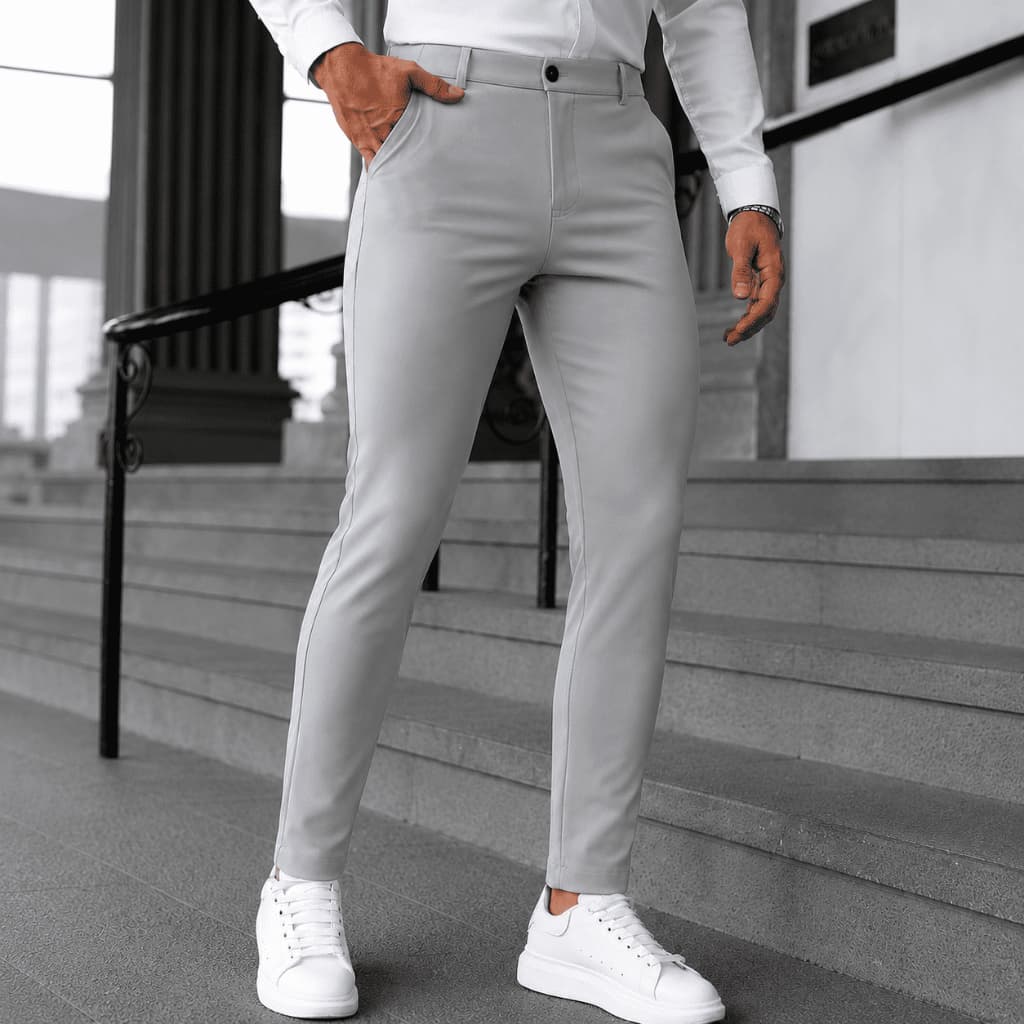 Calça Social Masculina Bengaline com Elastano Skinny